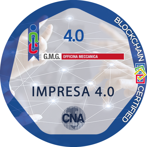Certificato Impresa CNA 4.0 Ready rilasciato G.M.G. S.r.l.