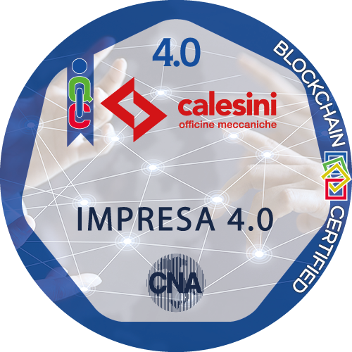 Certificato Impresa CNA 4.0 Ready rilasciato CALESINI S.r.l.