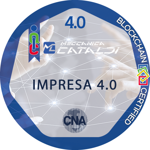 Certificato Impresa CNA 4.0 Ready rilasciato MECCANICA CATALDI S.r.l.