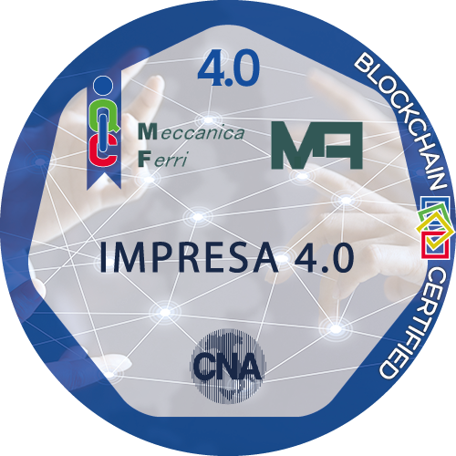 Certificato Impresa CNA 4.0 Ready rilasciato MECCANICA FERRI di Ferri Luca & C. S.n.c.