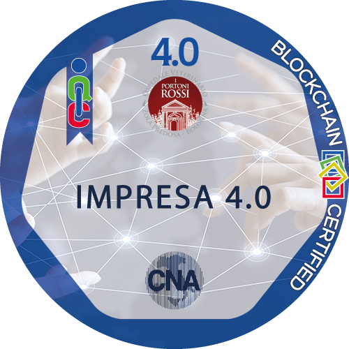 Certificato Impresa CNA 4.0 Ready rilasciato OSPEDALE VETERINARIO I PORTONI ROSSI S.r.l.