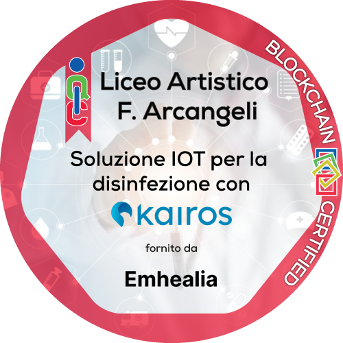Certificato Pulizia e Sanificazione in ambiente di lavoro rilasciato Liceo Artistico F. Arcangeli