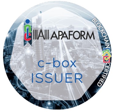 Certificato C-BOX Issuer rilasciato APAFORM - Associazione Professionale ASFOR dei Formatori di Management