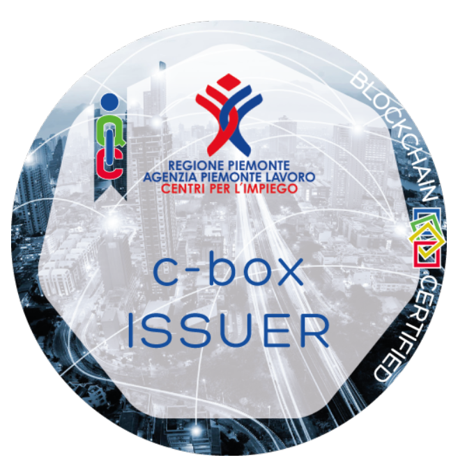 Certificato C-BOX Issuer rilasciato Agenzia Piemonte Lavoro