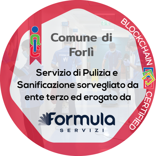 Certificato Pulizia e Sanificazione in ambiente di lavoro rilasciato Comune di Forlì