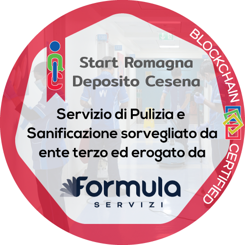 Certificato Pulizia e Sanificazione in ambiente di lavoro rilasciato Start Romagna – Deposito Cesena