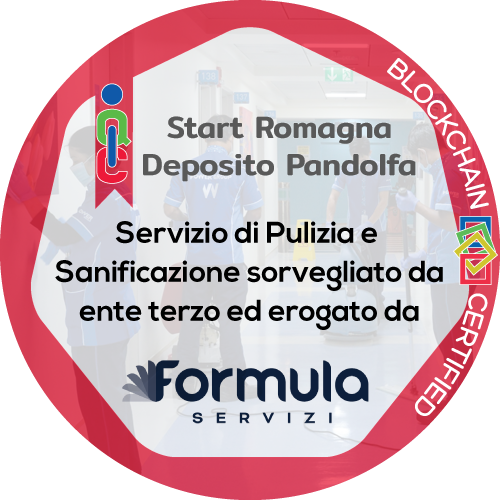 Certificato Pulizia e Sanificazione in ambiente di lavoro rilasciato Start Romagna – Deposito Pandolfa
