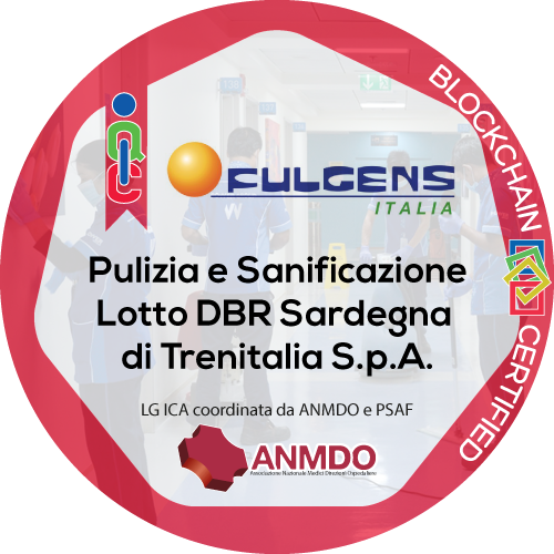 Certificato Pulizia e Sanificazione in ambiente di lavoro rilasciato Fulgens Italia Srl  
