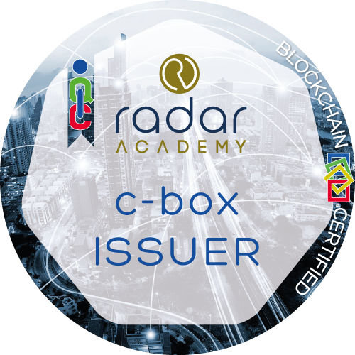 Certificato C-BOX Issuer rilasciato Radar Academy