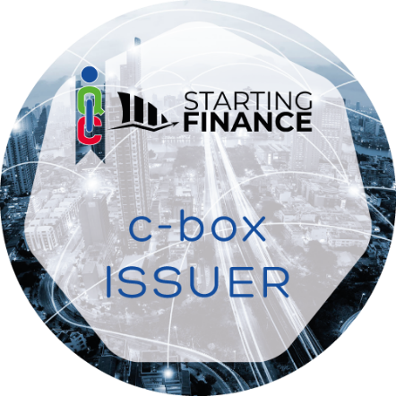 Certificato C-BOX Issuer rilasciato Starting Finance Club