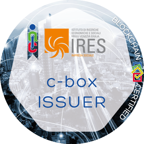 Certificato C-BOX Issuer rilasciato IRES FVG IMPRESA SOCIALE