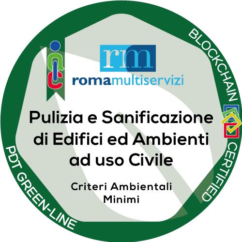Certificato Criteri Ambientali Minimi - C.A.M. rilasciato Roma Multiservizi SpA