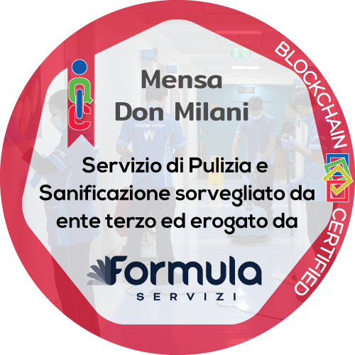 Certificato Pulizia e Sanificazione in ambiente di lavoro rilasciato Mensa Don Milani