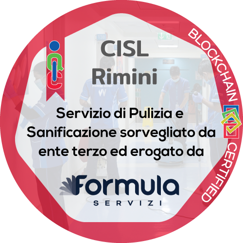 Certificato Pulizia e Sanificazione in ambiente di lavoro rilasciato CISL Rimini