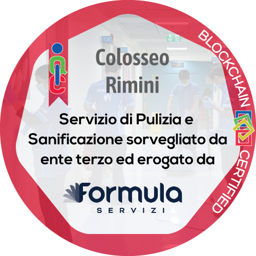 Certificato Pulizia e Sanificazione in ambiente di lavoro rilasciato Colosseo - AUSL Rimini