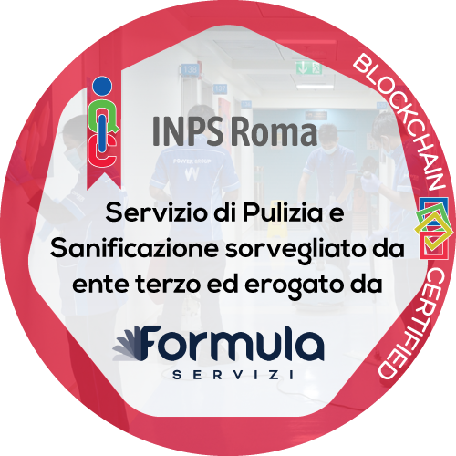 Certificato Pulizia e Sanificazione in ambiente di lavoro rilasciato INPS Roma