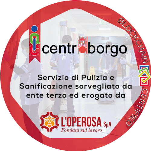Certificato Pulizia e Sanificazione in ambiente di lavoro rilasciato Centro Borgo