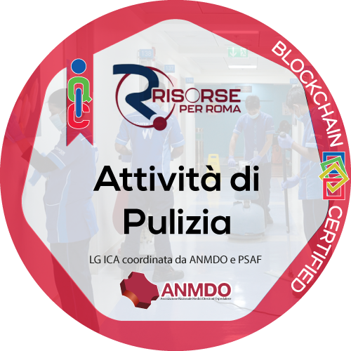 Certificato Pulizia e Sanificazione in ambiente di lavoro rilasciato Risorse per Roma S.p.A.