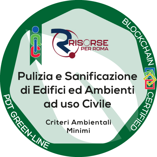 Certificato Criteri Ambientali Minimi - C.A.M. rilasciato Risorse per Roma S.p.A.