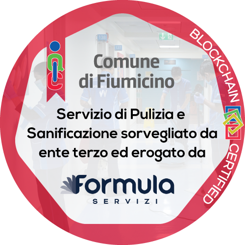 Certificato Pulizia e Sanificazione in ambiente di lavoro rilasciato Comune di Fiumicino